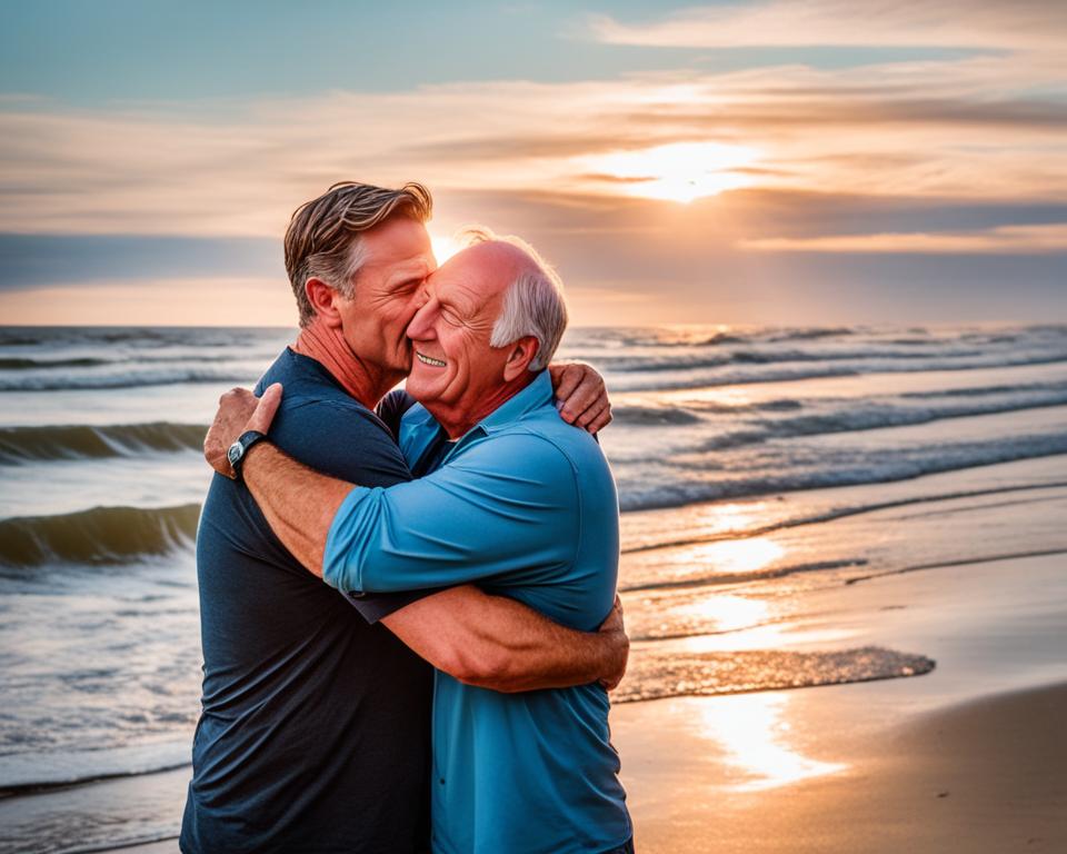 John B reunion with his father in Outer Banks