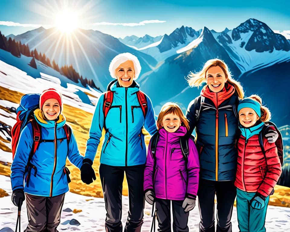 Ukrainian widows and children at Austrian Alps climbing camp Ukrainian widows and children at Austrian Alps climbing camp