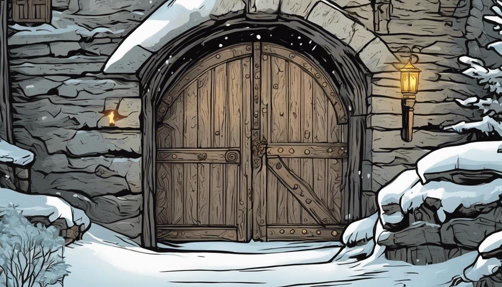 mysterious door in episode