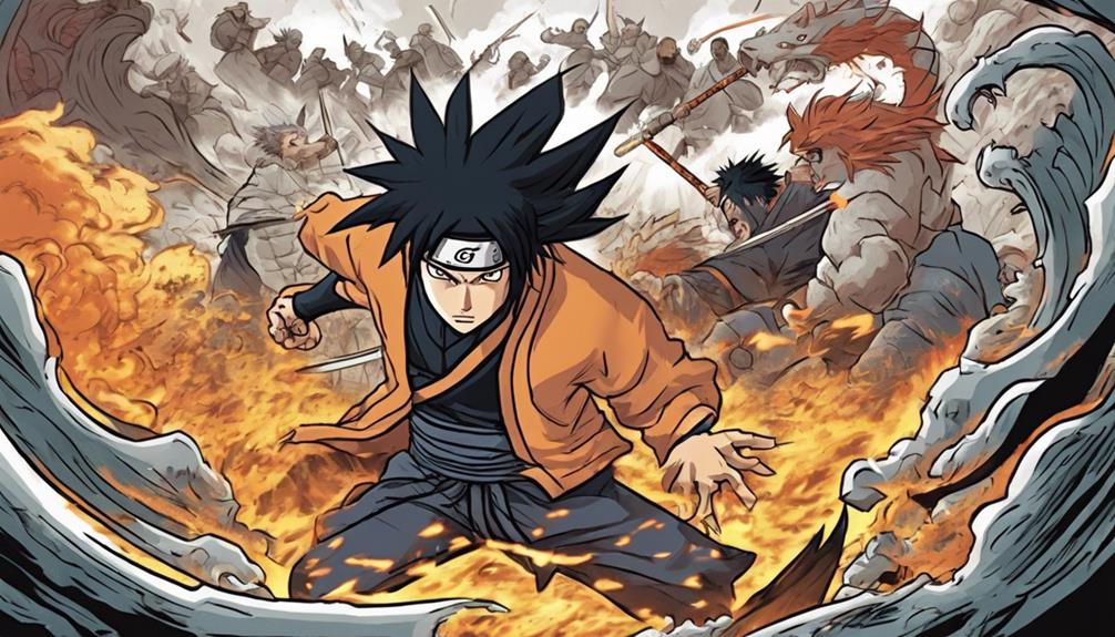 naruto battle eight tails sasuke