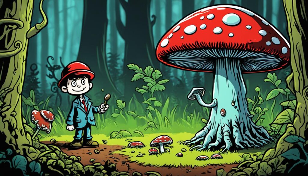 Dead Boy Detectives mushroom monster Dead Boy Detectives mushroom monster