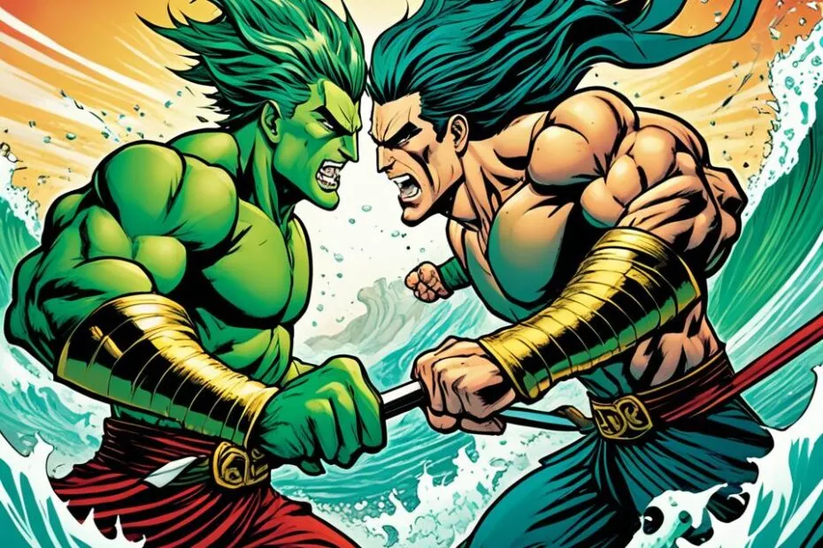 what episode does zoro fight mihawk